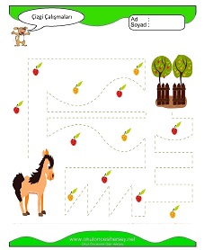 okul öncesi çocuklar için Çizgi çalışma sayfaları